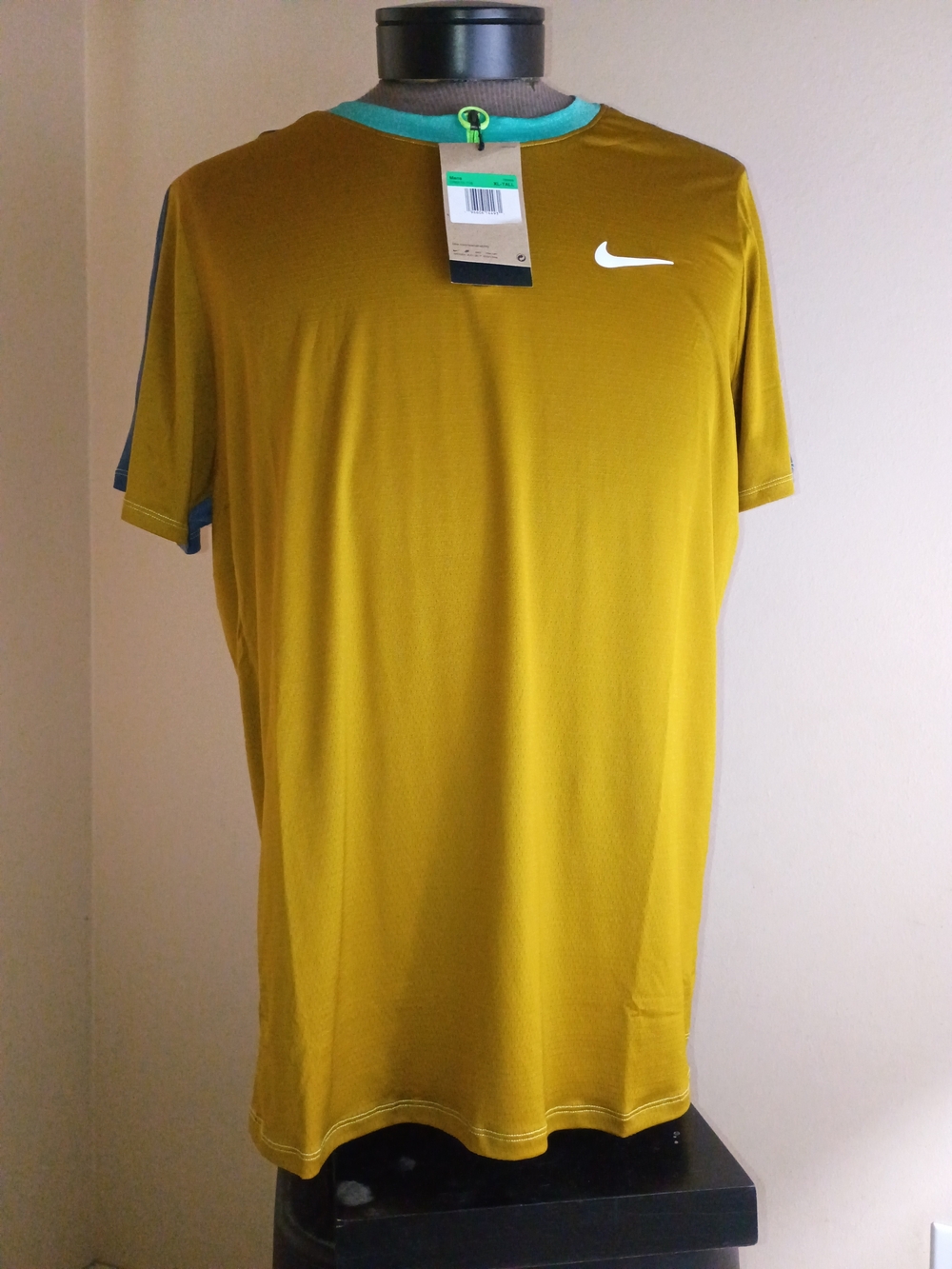 Nike Court Advantage 1/4 Zip Tennis Shirt Gold DR6510-716 - NWT XL Tall